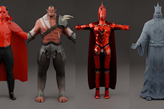 create stylized 3d characters for games
