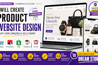 create cubecart pinnaclecart sellfy shopaccino zen cart product website design