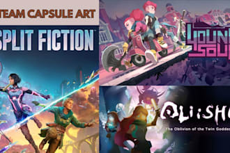 create concept art and steam capsule art illustrations