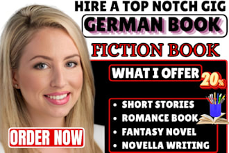 create german book fiction short story romance book fantasy and novella writing