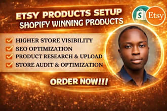 etsy product setup shopify winning product research etsy product upload etsy seo