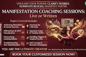 guide you in a manifestation coaching session to attract your desires