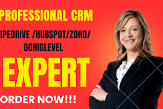 setup pipedrive account, pipedrive campaign, lead importing pipedrive CRM VA