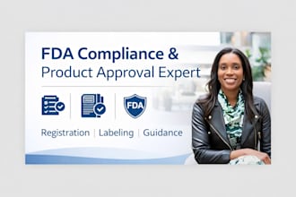 help you with fda compliance, registration, and product approval