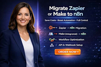 migrate zapier or make com automation to n8n workflow system