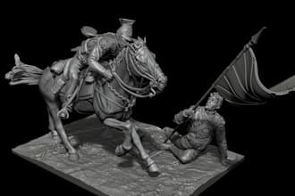 sculpt custom 3d head sculpt and action figure stl for 3d printing