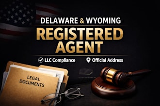 be your registered agent in delaware or wyoming for US llc compliance