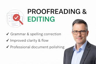 proofread and edit your document for clarity and grammar