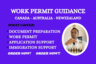 help apply for immigration, PR, and work permit for canada, australia nz