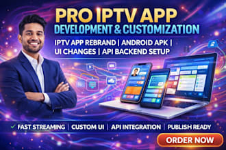 do iptv android app rebrand, iptv app, iptv website, customize iptv app