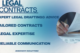 be your lawyer for writing legal contracts