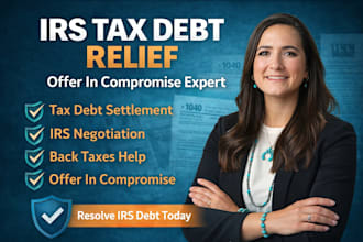 help settle tax debt and negotiate offer in compromise with the irs