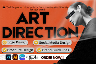 design your creative art direction and brand style visual identity guidelines