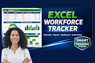 create employee schedule tracker, payroll system and excel dashboard for busines