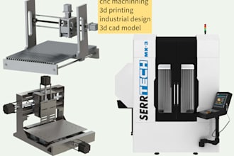 design cnc mechanical parts milling turning aluminum metal machining  cad models