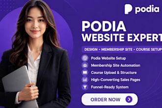 do podia website membership site, podia course, teachable online course website