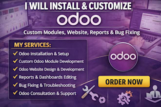 install, customize and fix odoo erp professionally