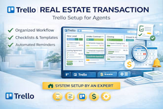 set up a real estate transaction management system in trello