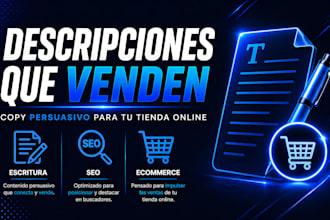 escribiré tus productos para potenciar tus ventas