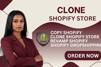 duplicate, rebuild or recreate any shopify store design