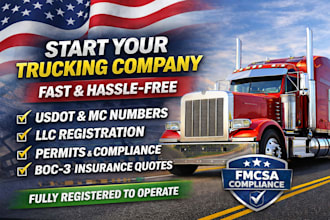 do usdot mc number llc setup trucking company registration with full compliance