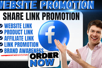 shoutout promote share website link and affiliate link to real 900k USA fb group