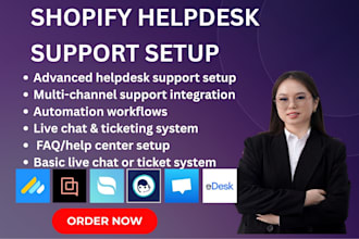 setup shopify helpdesk support commslayer gorgias re amaze webkul crisp edesk