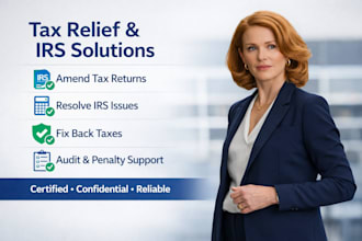 amend tax returns, resolve irs issues, and fix back taxes, audits, penalties