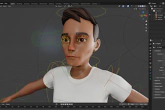 rig and animate your 3d character with 52 arkit blendshapes in blender or maya