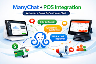integrate manychat with square pos and toast pos for automation