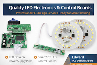 design a quality led electronic, led control boards ready for manufacturing