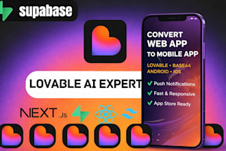 build, fix convert lovable ai web app to ios android app using capacitor deploy