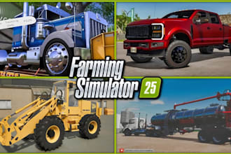 develop custom ats, ets2, truck simulator mods, farm simulator, fs22, fs25 track