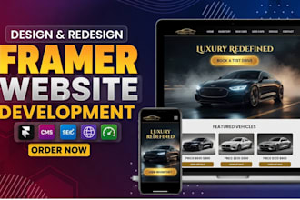 develop framer website fix framer design framer site framer website development