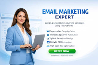 design supermailer inxmail episerver dolist sarve splio bitrix24 email campaign