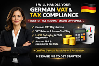 register german vat id, vat returns lucid and eori compliance income tax filing