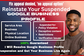 reinstate suspended google business profile fix gmb suspension denied appeal