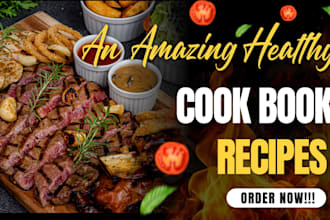 write, format and design cook book recipe for amazon kdp