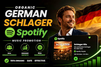 do organic german schlager spotify music track promotion to deutsch audience