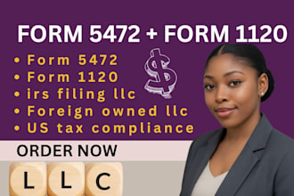 file form 5472 and 1120 for non resident llc compliance