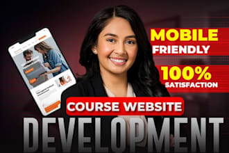 do online course website, kajabi website, thinkific, teachable and sales page