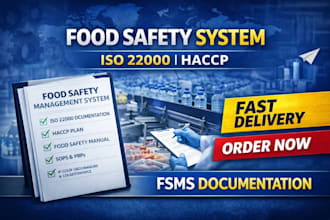 create food safety management system fsms iso 22000 haccp documentation