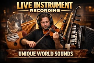 record violin viola cello erhu harp kalimba panflute steelpan for you