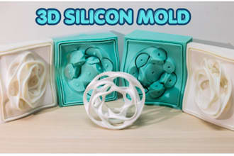 create 3d printable mold designs for silicone, casting production