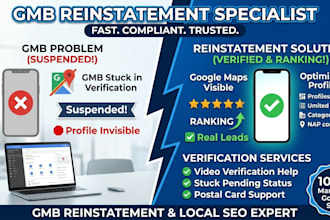 reinstate suspended google business profile and gmb listing