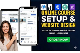 setup online course lifterlms sensei lms learnpress learndash tutor lms website