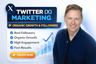 do twitter x marketing and promotion for organic growth, followers, engagement