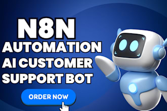 design n8n automation and ai customer support bot