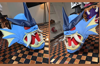 craft custom, realistic 3d masks for cosplay, games and 3d printing
