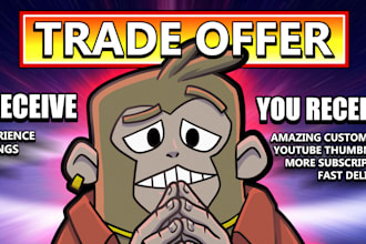 draw cartoon youtube thumbnails to attract viewers
